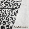 World Peace Text Print on Nylon Spandex Bikini, Swimsuit, Swimwear Fabric