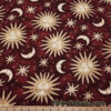 Celestial Bodies, Suns, Moons, Stars and Constellations 5th Dimension Print Cotton Woven Fabric by the Yard at flukyfabrics.com