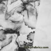 Abstract Black and White Marble Smoke Print Nylon Spandex 4 Way Stretch Fabric