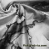 Abstract Black and White Marble Smoke Print Nylon Spandex 4 Way Stretch Fabric