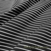 Bikini Fabric Black Stripes and White Mini Stripes Nylon Spandex