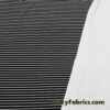 Bikini Fabric Black Stripes and White Mini Stripes Nylon Spandex