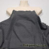Bikini Fabric Black Stripes and White Mini Stripes Nylon Spandex