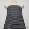 Bikini Fabric Black Stripes and White Mini Stripes Nylon Spandex
