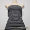 Bikini Fabric Black Stripes and White Mini Stripes Nylon Spandex