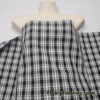 Black and White Plaid Yarn Dyed Taffeta Fabric