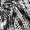 Black and White Plaid Yarn Dyed Taffeta Fabric