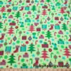 Christmas Time Print Cotton Rib Knit Fabric by the Yard at flukyfabrics.com
