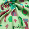 Christmas Time Print Cotton Rib Knit Fabric