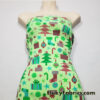 Christmas Time Print Cotton Rib Knit Fabric