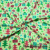 Christmas Time Print Cotton Rib Knit Fabric
