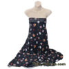 Famous Japanese Cartoon, Kaonashi, No-Face Mask, Flowers and Fans on Lightweight Cotton Spandex Jersey Knit Fabric