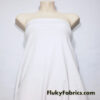 White Solid Matte Athletic Nylon Spandex Fabric
