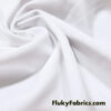 White Solid Matte Athletic Nylon Spandex Fabric