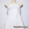 White Solid Matte Athletic Nylon Spandex Fabric