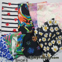 Assorted Spandex Fabric Scrap Bag – 1 Pound | Crafts, Bikinis, Doll Clothes – 4-Way Stretch