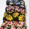 Flower Print Assorted Cotton Spandex Fabric Bundle for Apparel, Hair Bands and Other Crafts