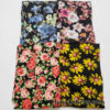 Flower Print Assorted Cotton Spandex Fabric Bundle for Apparel, Hair Bands and Other Crafts