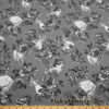 Princesses and Roses on Gray French Terry by The Yard at flukyfabrics.com