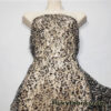 Animal Print Pattern Over a Flowery Base Non-Stretch Lace Fabric