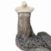 Animal Print Pattern Over a Flowery Base Non-Stretch Lace Fabric
