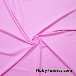 Pink Solid Matte Nylon Spandex Fabric by the Yard at flukyfabrics.com