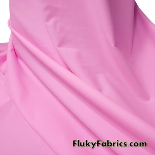 Pink Solid Matte Nylon Spandex Fabric