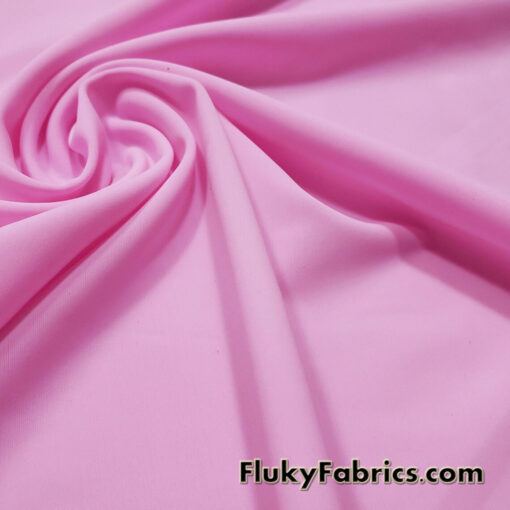 Pink Solid Matte Nylon Spandex Fabric