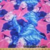 Blue and Pink Cotton Candy Oily Print 4-Way Stretch Nylon Spandex Fabric at flukyfabrics.com