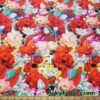 Colorful Flower Mix Print Swimsuit Fabric with 4-Way Stretch for Swimwear and Apparel at flukyfabrics.com