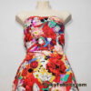 Colorful Flower Mix Print Swimsuit Fabric with 4-Way Stretch for Swimwear and Apparel