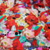 Colorful Flower Mix Print Swimsuit Fabric with 4-Way Stretch for Swimwear and Apparel