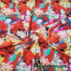 Colorful Flower Mix Print Swimsuit Fabric with 4-Way Stretch for Swimwear and Apparel