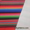 Colorful Mexican Sarape Stripes Print 4 Way Stretch Opaque Swimwear Nylon Spandex Fabric