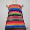 Colorful Mexican Sarape Stripes Print 4 Way Stretch Opaque Swimwear Nylon Spandex Fabric