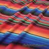 Colorful Mexican Sarape Stripes Print 4 Way Stretch Opaque Swimwear Nylon Spandex Fabric