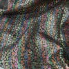 Colorful Rainbow Stained Glass Metallic Brocade Fabric for Apparel and Decor