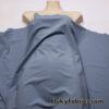 Elegant Stone Gray Nylon Spandex Fabric