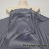 Mini Stripe Print Nylon Spandex Fabric – White and Dark Navy