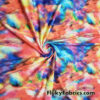 Multicolor Chalk Dust Explosion / Heavenly Mystical Clouds Nylon Spandex Fabric