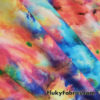 Multicolor Chalk Dust Explosion / Heavenly Mystical Clouds Nylon Spandex Fabric