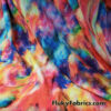 Multicolor Chalk Dust Explosion / Heavenly Mystical Clouds Nylon Spandex Fabric