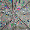 Psychedelic Oily Swirls Abstract Print Nylon Spandex Fabric