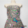 Psychedelic Oily Swirls Abstract Print Nylon Spandex Fabric