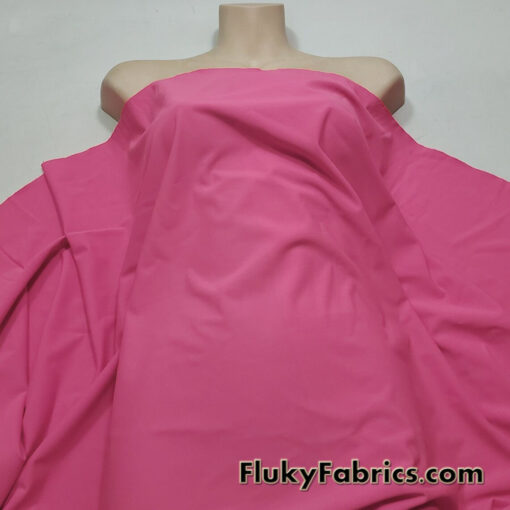 Stylish Guava Pink Nylon Spandex Fabric by The Yard - Flukyfabrics.com