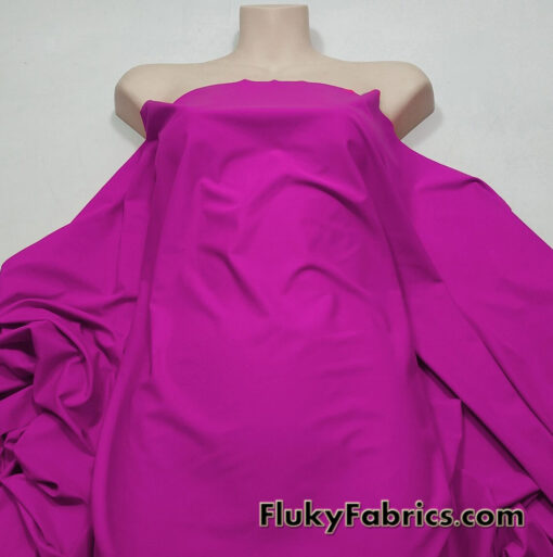 Vibrant Pop Pink Nylon Spandex Fabric