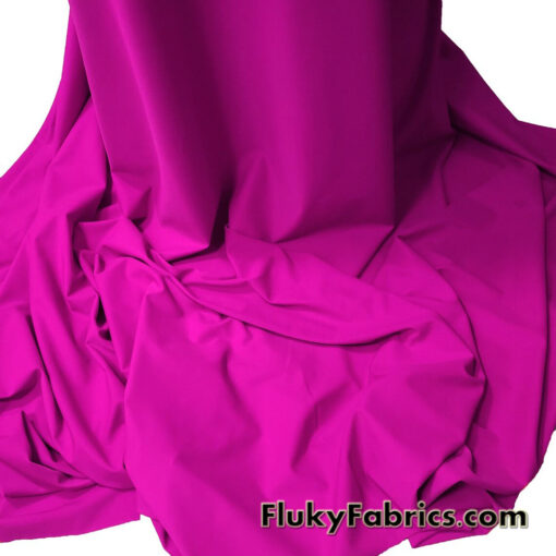 Vibrant Pop Pink Nylon Spandex Fabric