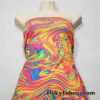 Bright Psychedelic Abstract Print Swimsuit 4-Way Stretch Nylon Spandex Fabric