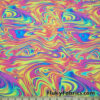 Bright Psychedelic Abstract Print Swimsuit 4-Way Stretch Nylon Spandex Fabric