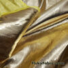Pale Yellow/Gold Japanese Metallic Lame Fabric 40″ Wide Non-Stretch